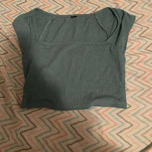 teal, trending cropped t shirt